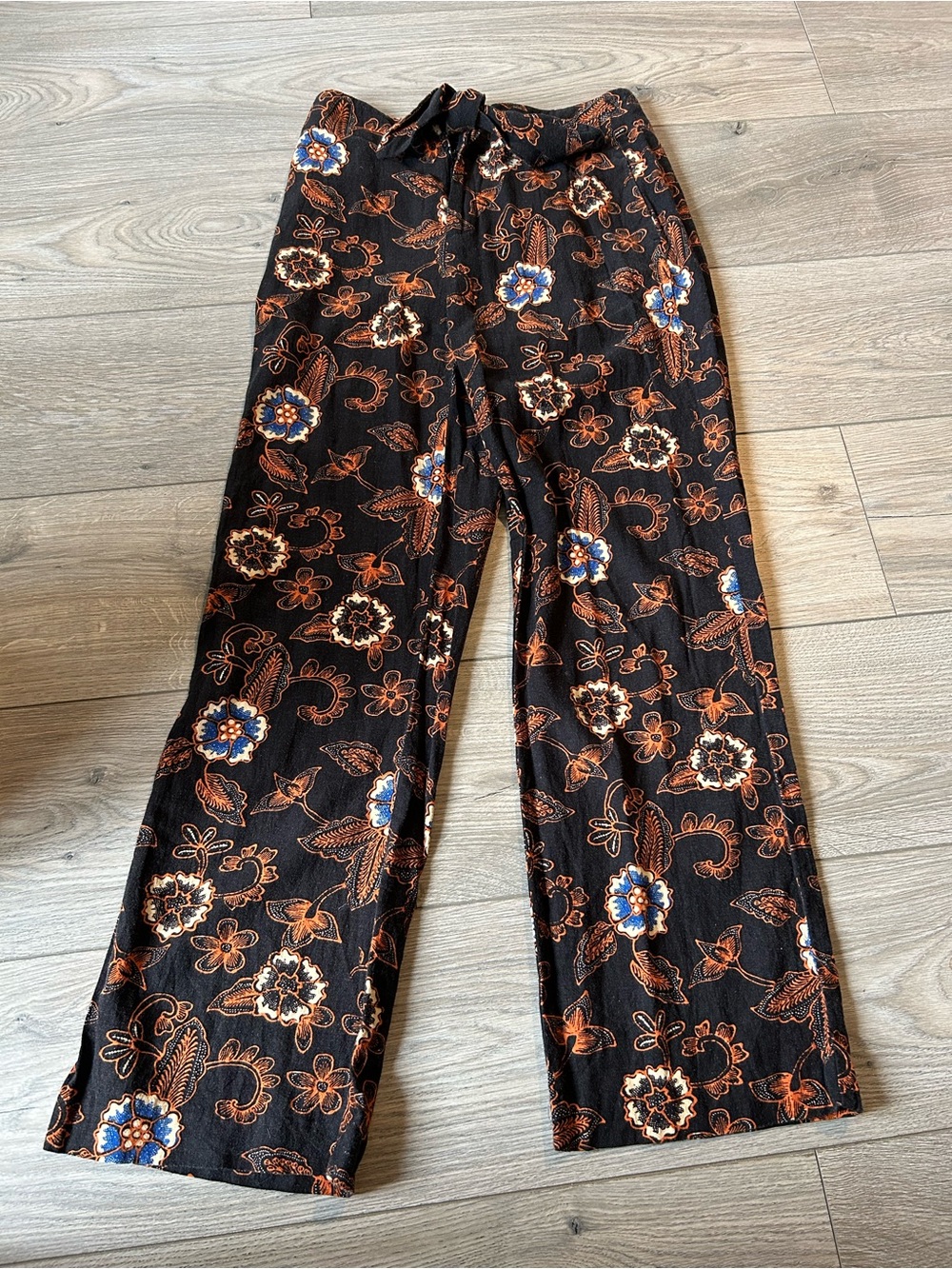 Anthropologie Floral Wide Leg palazzo Pants Size 2
